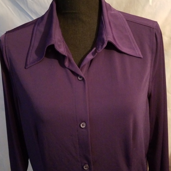 attention Tops - Soft Button Down Blouse (NWT) Career Wear